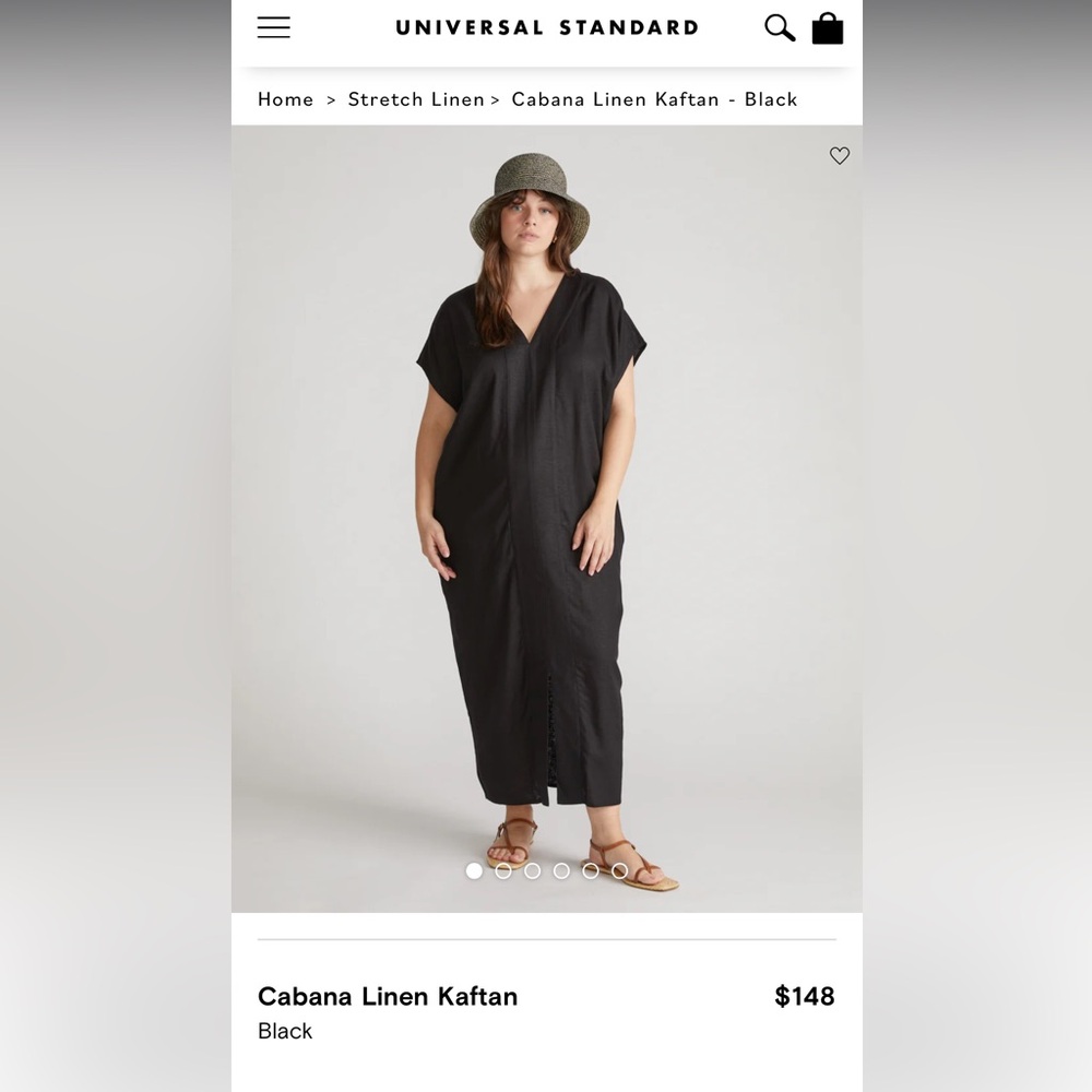 BNWOT Cabana Linen Kaftan by Universal Standard